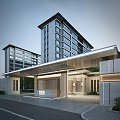 New Chinese Gate Entrance Gate 3d model