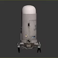 Scientific Experimental Device With Dome Top White Body And Metal Support Legs