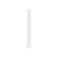 White Fluted Classical Column Architectural Component With Decorative Base And Top