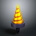 High Quality Durable Golden Spiral Conical Hardware Tool With Stable Base