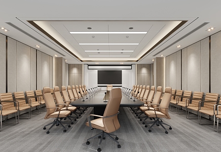 Modern Conference Room 3d model