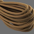 Strong Brown Braided Rope With Secure Tight Knot For Outdoor Use