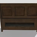 Outdoor Wooden Bench with Backrest Armrests and Storage Compartment Design