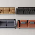 Contemporary Modern Sofa Sets With Various Colors And Comfortable Padded Design Elements 3d model