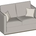 Double sofa 3d model