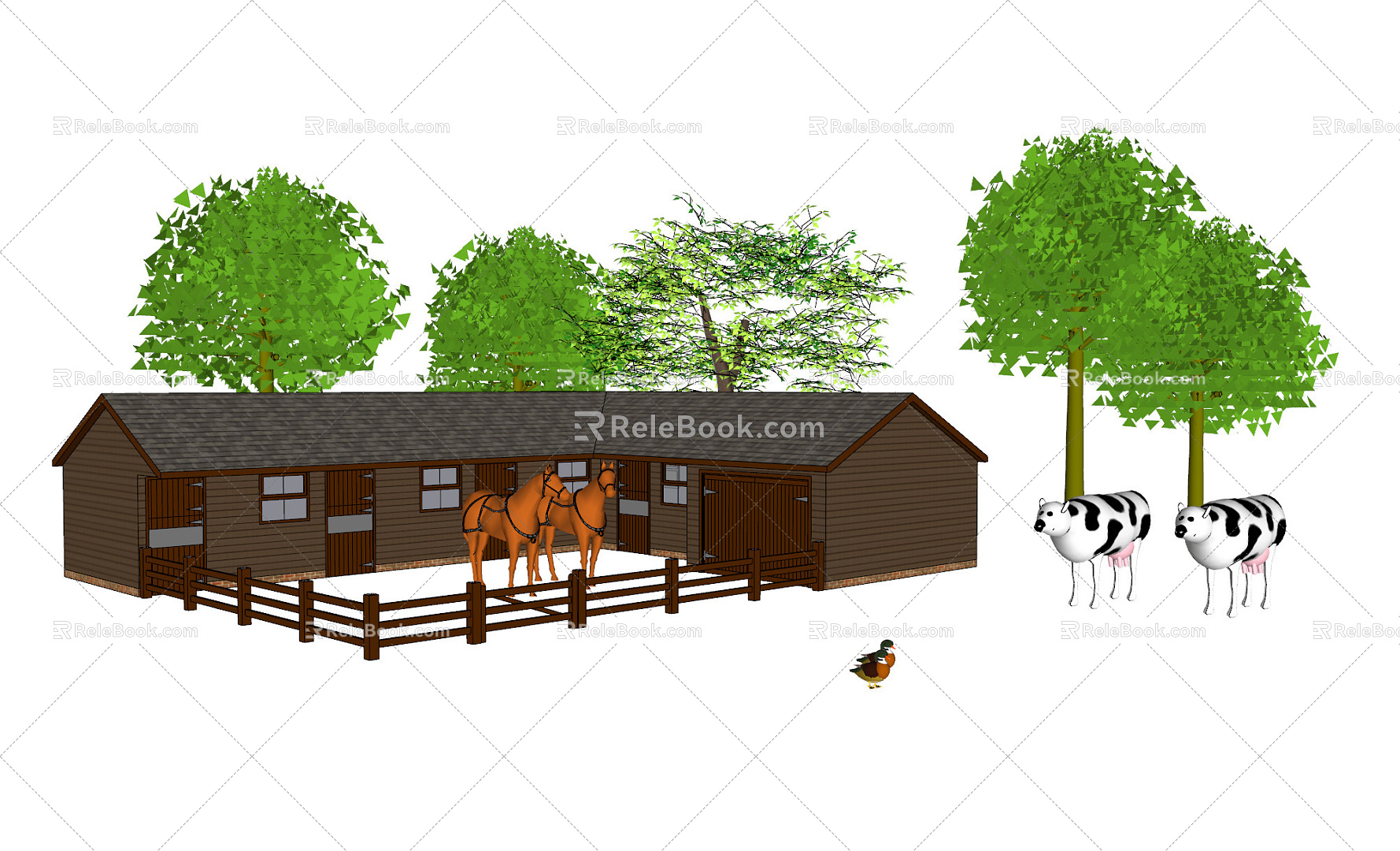 The Modern Farm 3d model