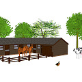 The Modern Farm 3d model