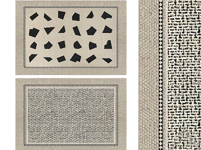 modern square carpet model