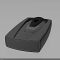 Sleek Gray Electronic Device Featuring Black Component And Mesh Design In Rectangular Shape