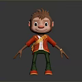 Monkey Cartoon Monkey Anime Monkey Stylized Monkey Fantasy Style Monkey Toy 3d model