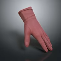 Stylish Pink Ladies Glove With Smooth Texture And Elegant Design Details
