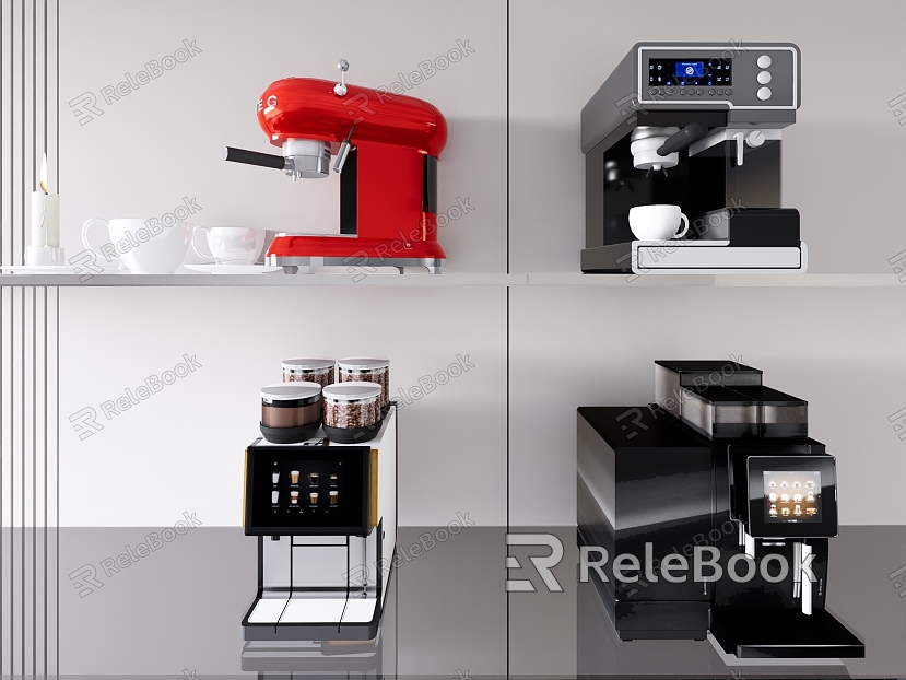 Modern coffee machine model