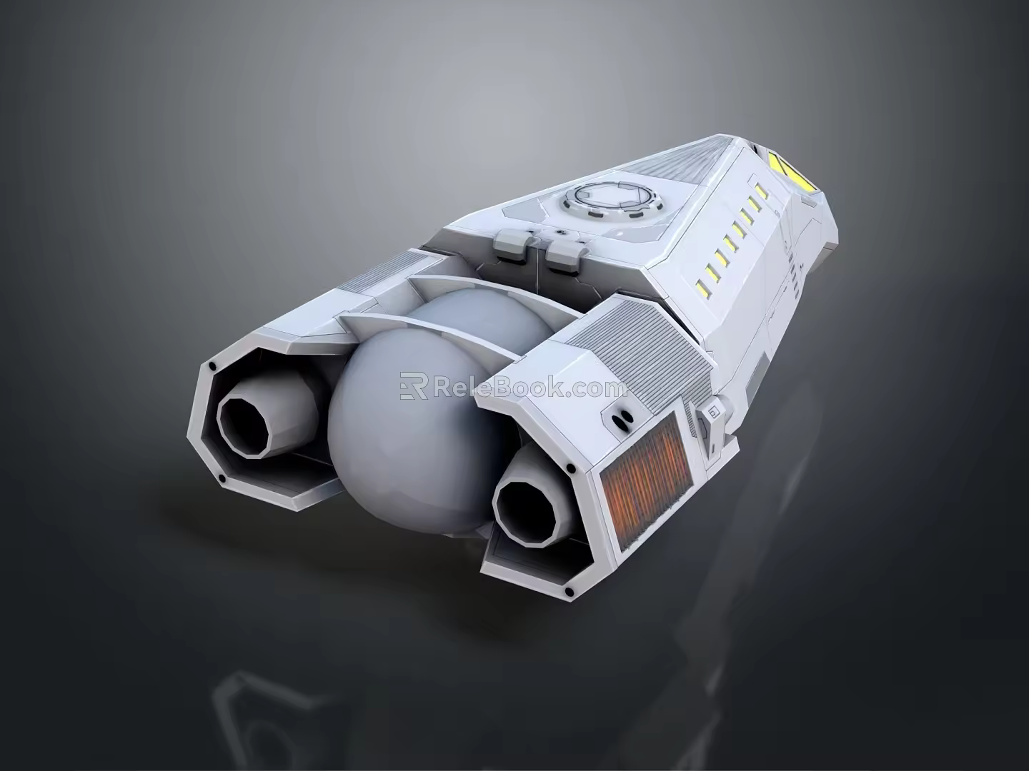 Modern Spaceship Spacecraft 3d model