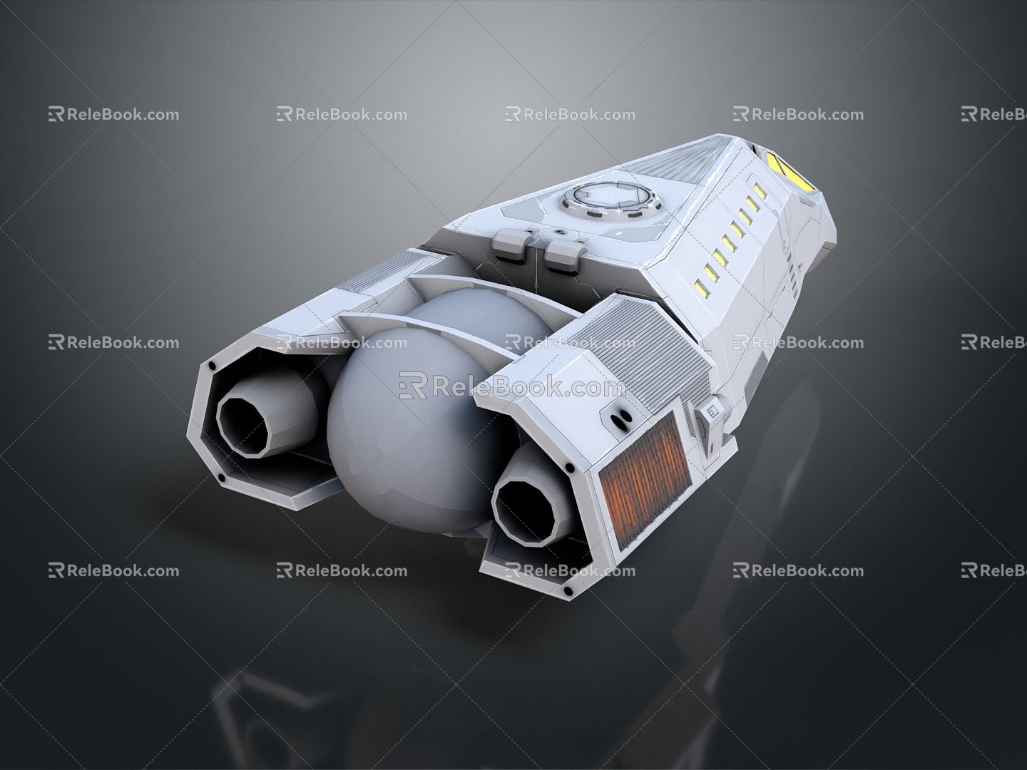 Modern Spaceship Spacecraft Spacecraft 3d model