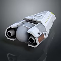 Modern Spaceship Spacecraft 3d model