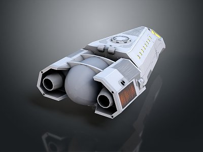 Modern Spaceship Spacecraft 3d model