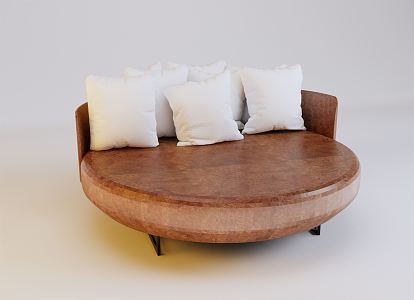 Modern Round Sofa Chair 3d model