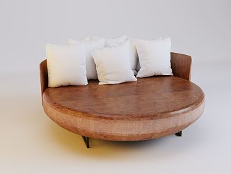 Modern Round Sofa Chair 3d model