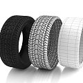 modern tire rubber 3d model