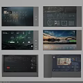 Smart Home Control Interfaces With Various Display Functions And Weather Updates