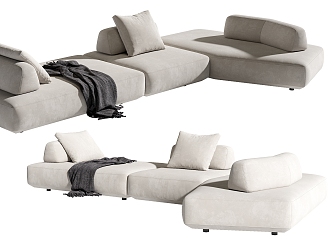 Modern Multiplayer Sofa 3d model