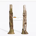 Modern Dead Wood Dead Tree 3d model