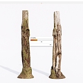 Modern Dead Wood Dead Tree 3d model