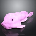 Cute Pink Fish Shaped Soft Household Bath Toy for Kids Daily Use