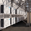 Air conditioning rack 3d model