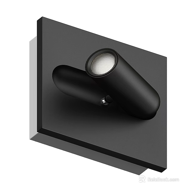 Modern Black Wall Light with Sleek Design for Indoor Lighting Decoration 3d model