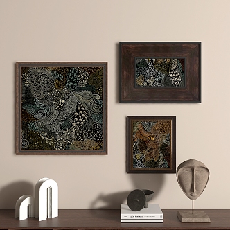 medieval decorative painting 3d model