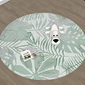 Round carpet 3d model
