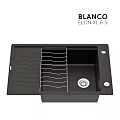 BLANCO ELON XL 6 S Black Kitchen Sink With Wire Rack And Drain