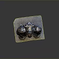 Detailed Sci Fi Mech Warrior Character In Heavy Armor With Helmet And Mechanical Joints