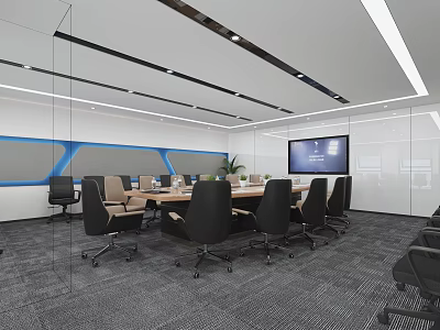 Modern Meeting Room Meeting Tables and Chairs 3d model Modern Meeting Room Meeting Tables and Chairs 3d model