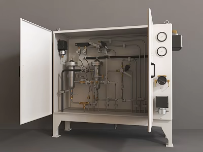 Modern control cabinet Valve control cabinet 3d model