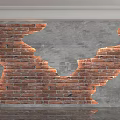 Modern background wall 3d model