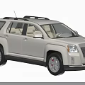 Stylish White SUV with Roof Rack Silver Wheels Front Grille and Tinted Windows