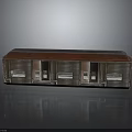 Silver Train Model With Red Roof Windows And Doors On Black Surface With Clear Reflection