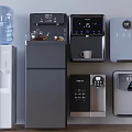 Modern Direct Drinking Machine Water Dispenser Tea Bar Machine Pipeline Machine Wall Hanging Direct Drinking Machine Barreled Water Purifier 3d model