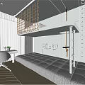 Modern Kids Room Interior With Bunk Bed Ladder Play Sign Desk Chair And Cozy Rug