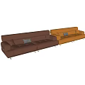 Miloti Minotti Multiplayer Sofa Collection 3d model