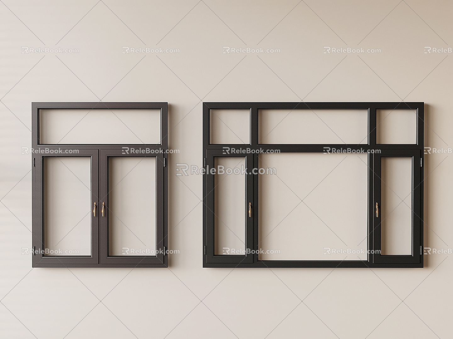 Window casement window Aluminum alloy casement window Bay window 3d model