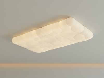 modern ceiling lamp ceiling lamp rotomolding ceiling lamp cream 3d model