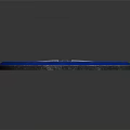 Blue Circular Metal Component With Cross Design Structure And Surrounding Metal Bolts