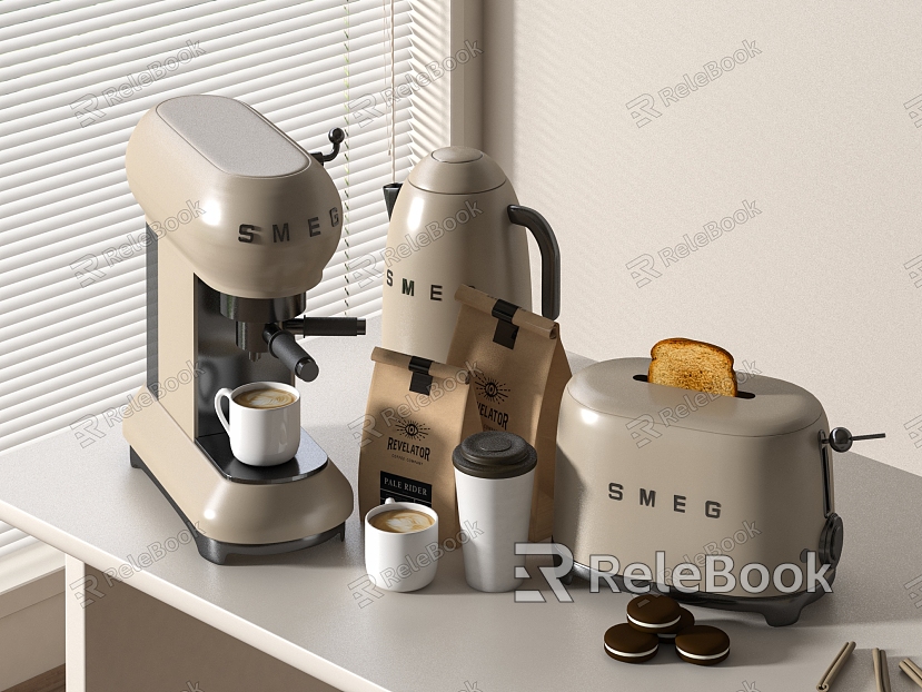 Kitchen appliances Coffee machine Electric kettle Juicer Bread machine model