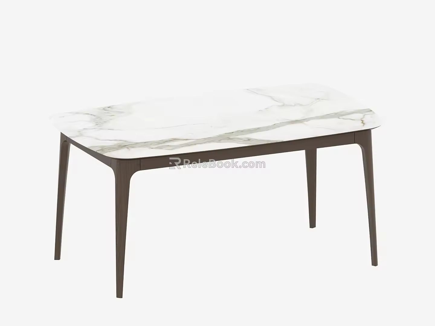 Table Dining Table Solid Wood Desk 3d model