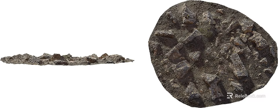 Natural Stone and Wood Materials with Textured Surfaces and Organic Patterns 3d model 