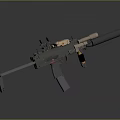 High Precision Tactical Rifle With Sniper Scope Suppressor And Modern Tactical Grip