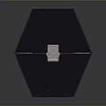 Detailed TIE Fighter Scale Model With Angular Wings And Metallic Engine Parts